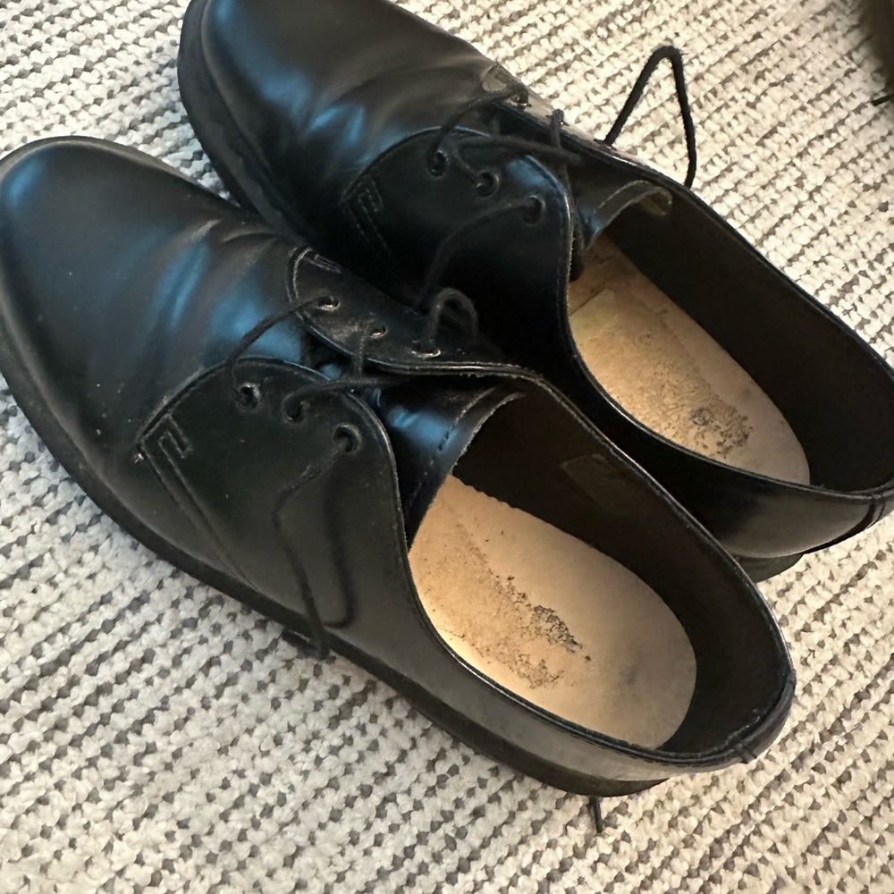 Dr. Martens Black Leather Oxford Shoes
